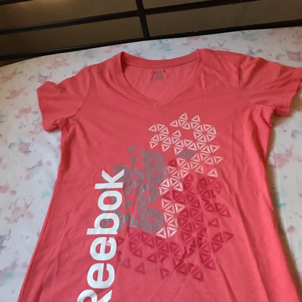 Pink Reebok shirt